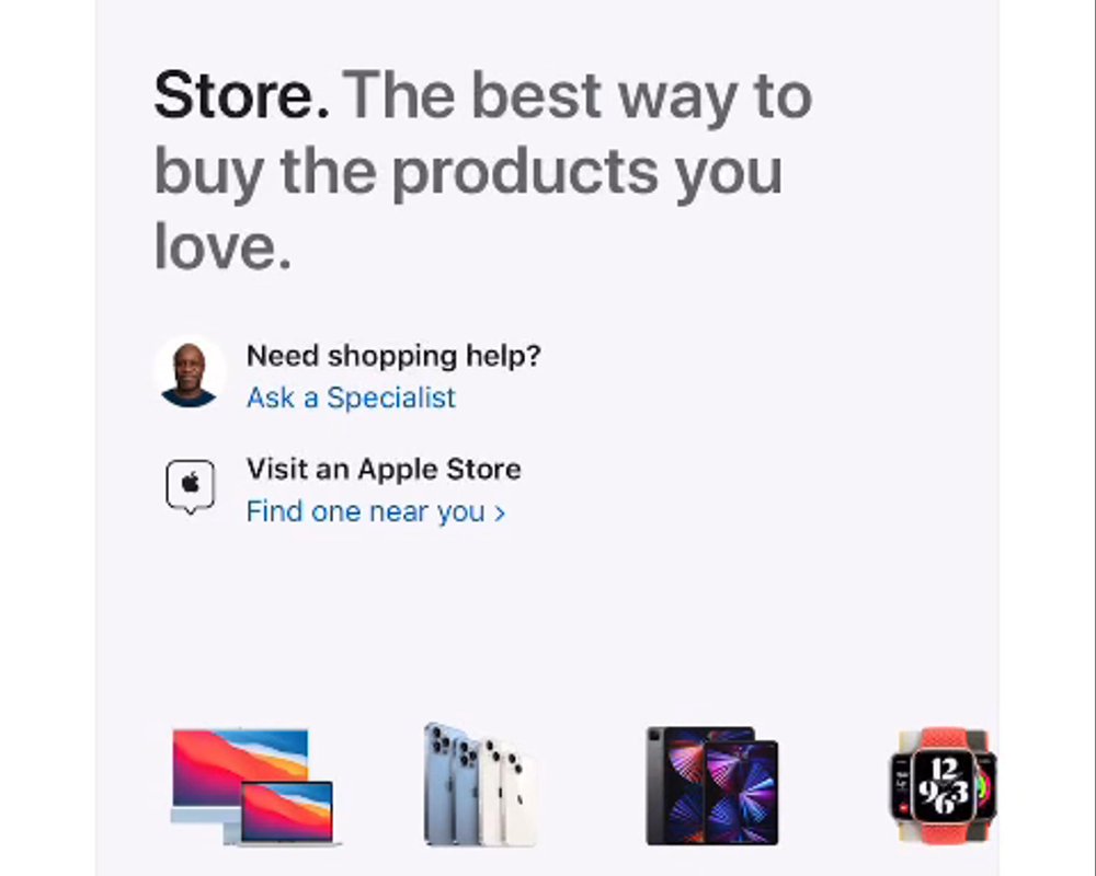 Apple Online Store experience from Jessica Wise’s Apple project
